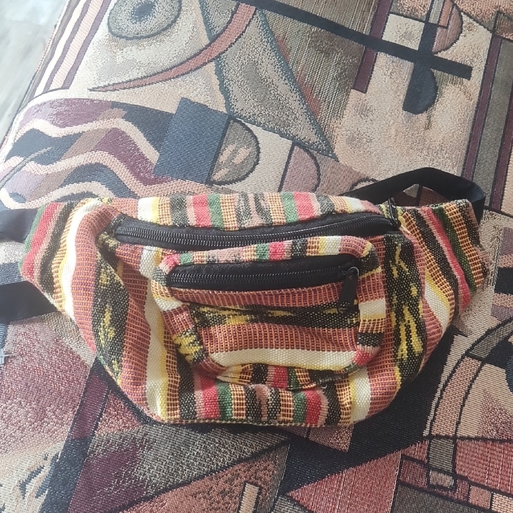 Colorful Striped Fanny Pack